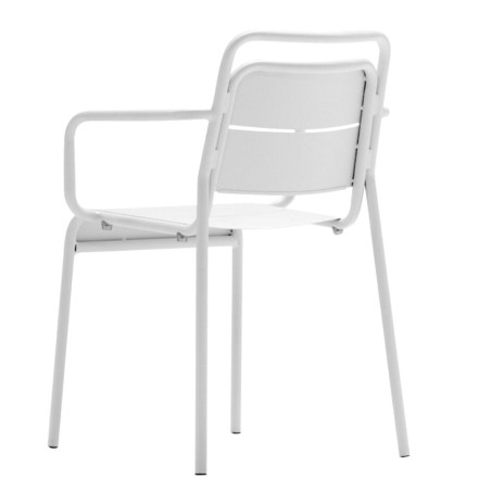 Silla Apilable Alma Arm Chair | 4 uds. | Blanca | Oferta por cantidad