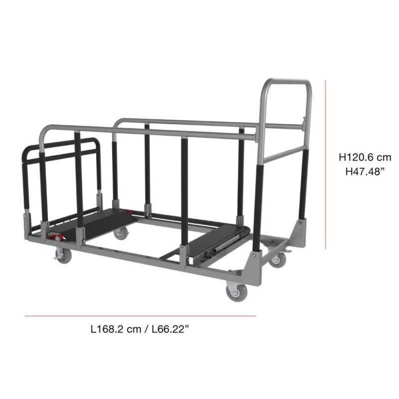 Carro Zown CB034F001A Multi-Trolley | Transporte Mesas y Bancos