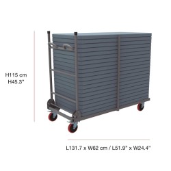 Carro Zown RA-101A Ltrolley | Transporte Mesas | Oferta por cantidad