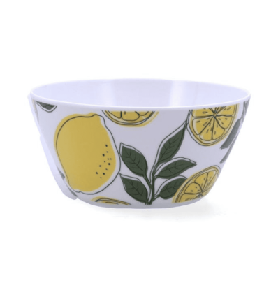 Bol blanco con limones SICILIA 14,5x7cm (12 uds) | Quid 5426861