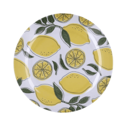 Plato de postre SICILIA Ø20cm (12 uds) | Quid | Diseño de limones