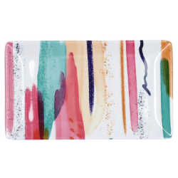 Bandeja de colores ACUARELA 25x15cm (12 uds) | Quid | Diseño artístico