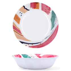 Plato hondo ACUARELA Ø20cm | Quid | Diseño artístico y colorido
