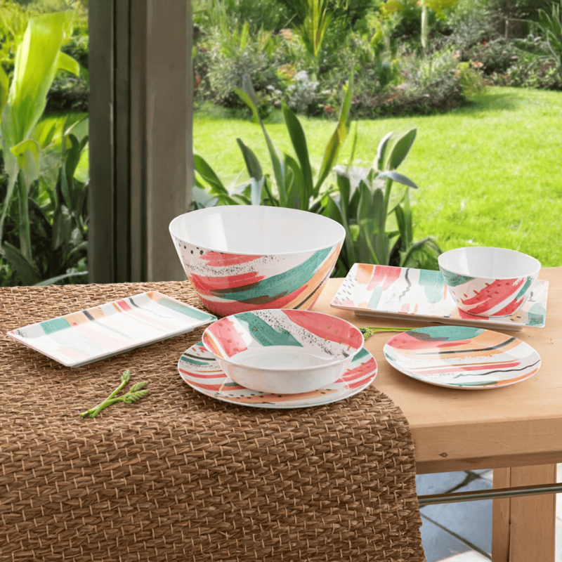 Plato hondo ACUARELA Ø20cm | Quid | Diseño artístico y colorido