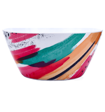 Ensaladera de colores ACUARELA 25x12cm (12 uds) | Quid 5427345