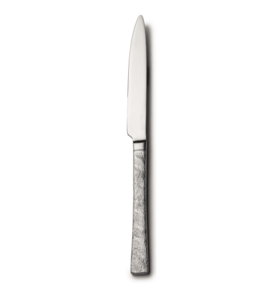 Cuchillo de mesa martillado satinado Taranto Diamond. 23 cm. (12 uds)