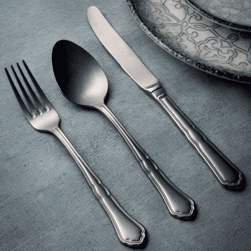 Cuchara de Mesa Oro Satinado Florencia 20.3 cm | Alta Calidad