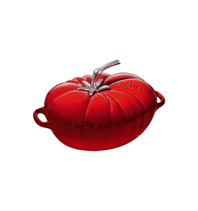 LOS GEMELOS STAUB 40511-774-0 Cocotte tomate STAUB cereza de hierro colado. Diametro: 25cm