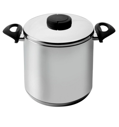 Olla Estudio Extra Alta Acero Inoxidable con Tapa | 13,5 L