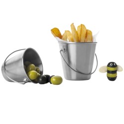 Mini Cubo Inox 9 cm | Pack 6 Uds | IBILI 711809 | Hostelería