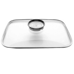 Tapa de Cristal Rustidera 34 x 28 cm | Asa Dosificador | Lacor 25539