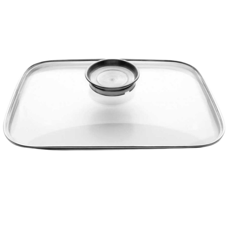 Tapa de Cristal Rustidera 34 x 28 cm | Asa Dosificador | Lacor 25539