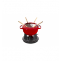 LOS GEMELOS STAUB 40511-974-0 Ensemble de fondue cerise STAUB. Diamètre: 18cm
