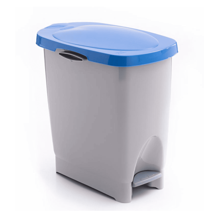 Cubo de Basura con Pedal y Tapa Azul Eco Bin 22 L | Araven 3400