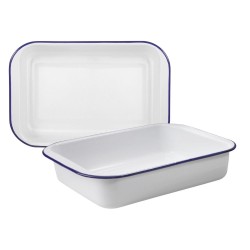 Rustidera 32 cm para Horno | Acero Esmaltado | Pack 6 Uds | IBILI