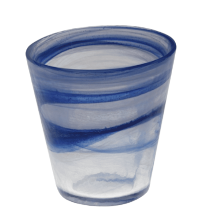 Vasos bajos azules 25 cl Ø8.5x9 cm | Atlas | B'GHEST 8062 (6 uds)