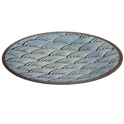 Plato Llano Big Melamina Azul Ocean | PUJADAS P22315 | Alium Pro