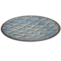 Plato Llano Big Melamina Azul Ocean | Ø 27 cm