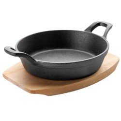 Cazuela Magma 18 cm | Base de Madera | Lacor 25873 | Alium Pro