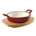 Cazuela Redonda Magma Mini 12 cm | Base de Madera | Lacor 25851