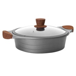 Cazuela Baja Stilo 28 cm | Aluminio Fundido | Lacor 27327