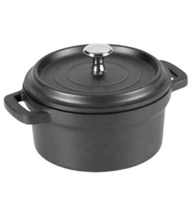 Cocotte Aluminio Fundido 9,5 cm | Negra | Lacor 25910