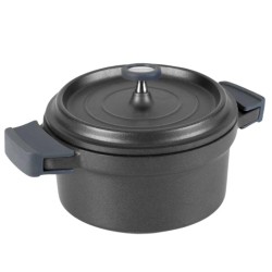 Cocotte Aliuminio 20 cm | Inducción | Asas Silicona | Lacor 25921