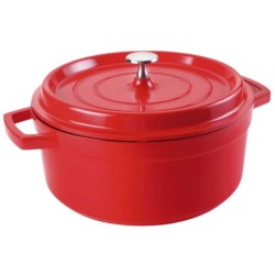 Cocotte Aluminio Fundido 16 cm | Roja | Hostelería | Lacor 25916
