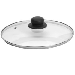 Tapa "Bronze" 20 cm | Vidrio y Acero Inox | Pujadas P154020