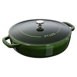 Cocotte "Chistera" Verde Albahaca 24 cm | Staub 40511-479-0