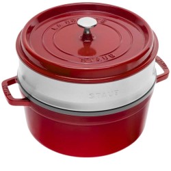 Cocotte con Vaporera 26 cm Cereza | Staub 40510-601-0