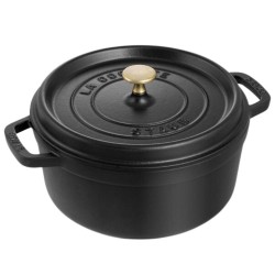 Cocotte Redonda 28 cm Negra | Staub 40500-281-0 | Alium Pro