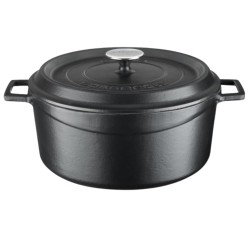 Cocotte Lava 32 cm 4.49 L Negro Mate | Hostelería | Alium Pro