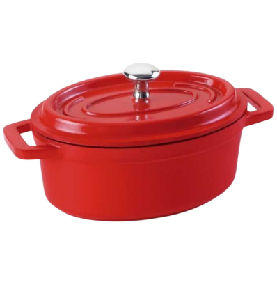 Cocotte Ovalada Mini 12x8.5 cm Roja | Lacor 25911