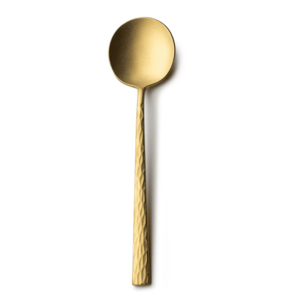 Cuchara de mesa oro satinado Kyoshi Vintage. 20.1 cm. (12 uds)