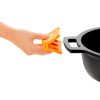 BRAISOGONA A270536 Efficient casserole basse noire ø36 cm avec couvercle en verre