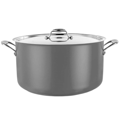 Cazuela Alta con Tapa Cool Line 28 cm | 9.5L | Gris | Pujadas P490628G