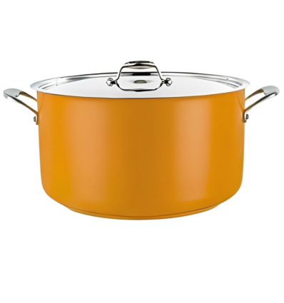 Cazuela Alta con Tapa Cool Line 28 cm | 9.5L | Amarillo | Pujadas P490628A