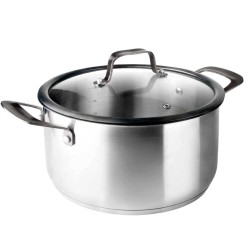 Cazuela Origin con Tapa 20 cm | 3L | Acero Inox | Lacor 47020