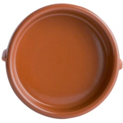Cazuela de Barro 25 cm | Pack 6 uds | Marrón | 5112008