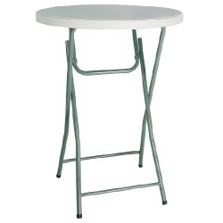 Mesa Alta Plegable Cocktail 80 | Ø80 cm | H110 cm | Hostelería | Volga