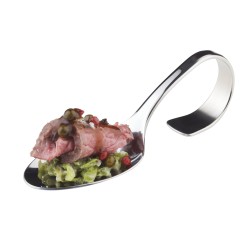 Cuchara de presentación gourmet 13 cm en acero inoxidable – APS 677