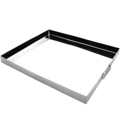 Molde Empanadera Inox con Asas 40x30x3.5 cm | Set de 4