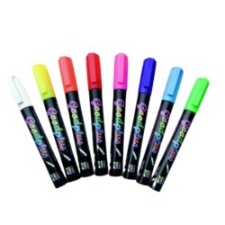 Rotuladores Fluorescentes LED 8 Colores | Lacor 39161 | Alium Pro