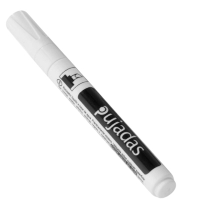 Marcador de Tiza Blanca Grueso | 2-6 mm | 6 uds |Pujadas P21020