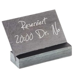 Porta Tarjetas Pizarra Gris | 12x8 cm | APS 00060 | Alium Pro