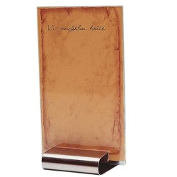 Porta Menú de Sobre Mesa Inox Pulido Satinado | APS 00030 | Alium Pro