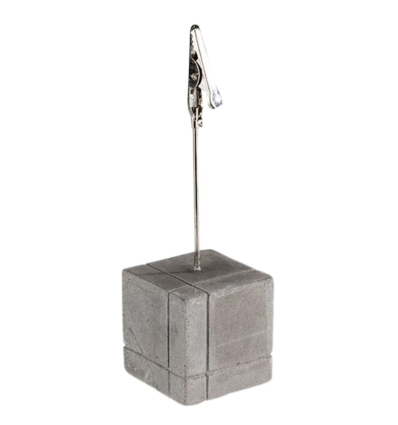 Porta Tarjetas Hormigón Gris Alto | Set 4 + 30 Tarjetas | APS 71494