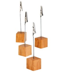 Porta Tarjetas Madera | Set 4 + 20 Etiquetas | APS 00700 | Alium Pro