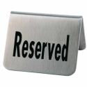 Cartelito Reservado Inox | Set 2 Caballetes | APS 00013